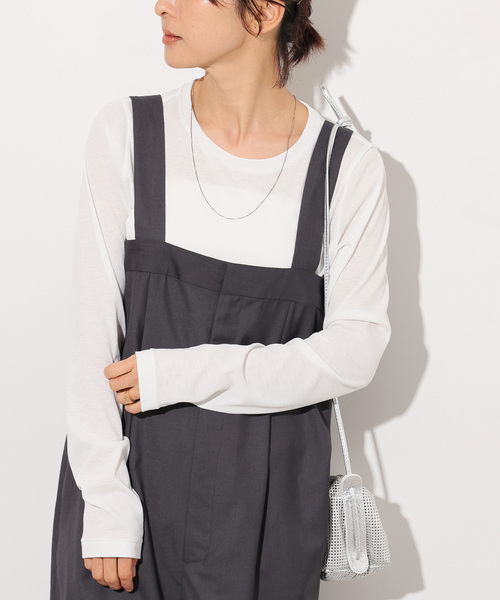 tシャツ 「追加5」ソフトテレコクルーネックロングTEE レディース