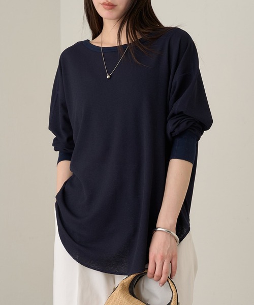 tシャツ シアーワッフルカットソー レディース