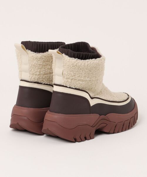 ショートブーツ・ブーティ HUNTER WOMEN Wanderer Boucle Short  Boots Canvas Cream D Amazon.com | Hunter Wanderer Short Sherpa Snow Boot for