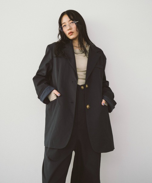 HANNE ジャケット テーラードジャケット オーバーサイズテーラード