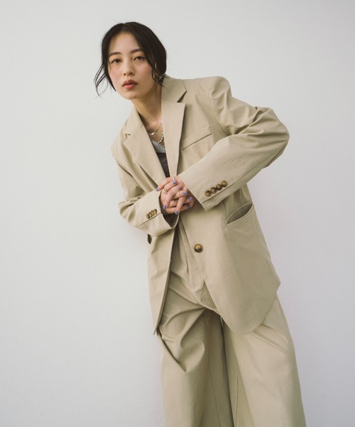 HANNE ジャケット テーラードジャケット オーバーサイズテーラード