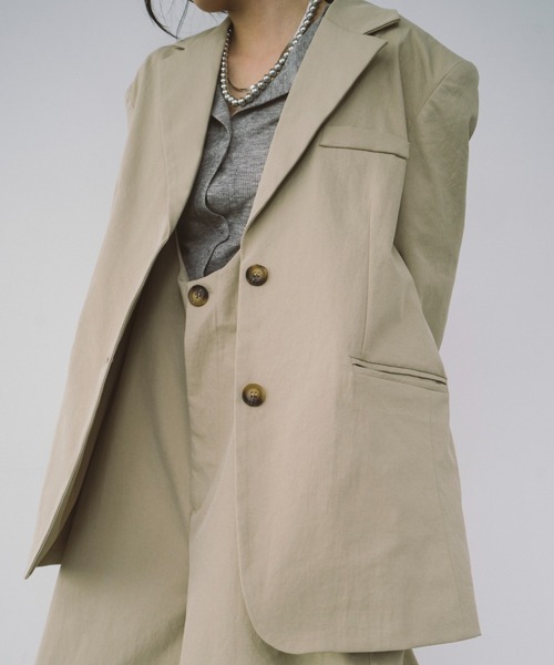 HANNE ジャケット テーラードジャケット オーバーサイズテーラード