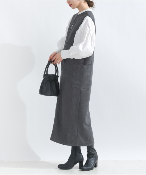9001出品 OandI（オーアンドアイ） ワンピース フェイクスエードIライン