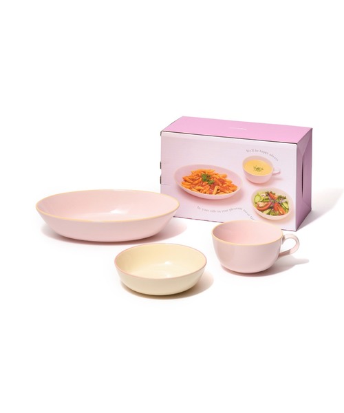 食器 オルディカラフル かんたんごはん 食器3点セット ピンク | Francfranc | 02