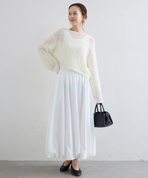 SLOBE IENA ニット セーター ラッセルヤーンショートニット