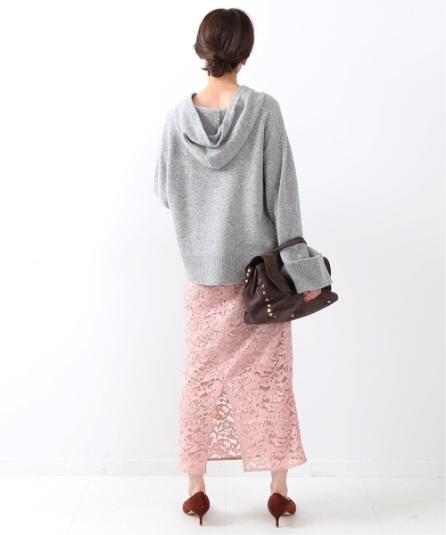 「NOBLE」 ニットパーカー FREE ベージュ レディース_画像5