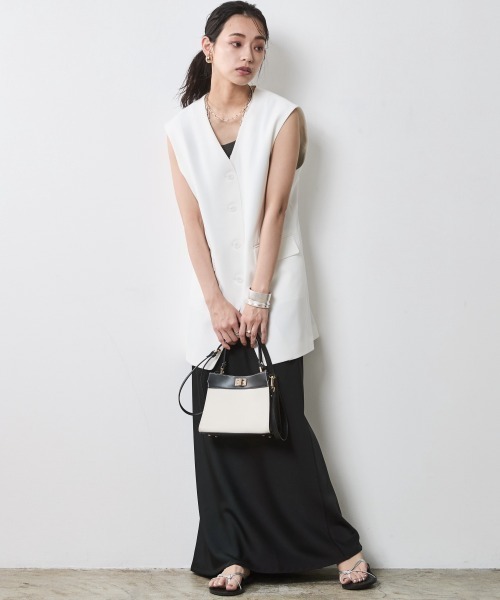 CHIC STYLE ベスト ジレ オーバーサイズベスト「大きいサイズ有