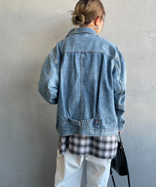 Levi's ライトブルー プリーツ デニムジャケット L Levi's デニムジャケット gジャン 「LEVI'S/リーバイス