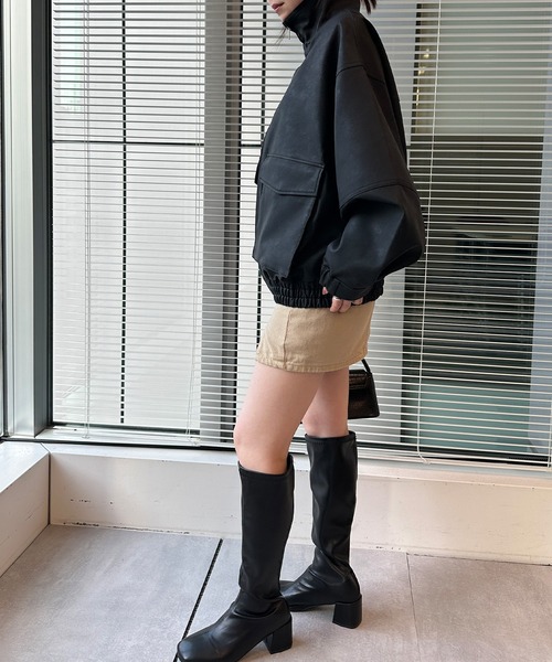 「solleim」 「Ranan」ブルゾン M ブラック レディース_画像9