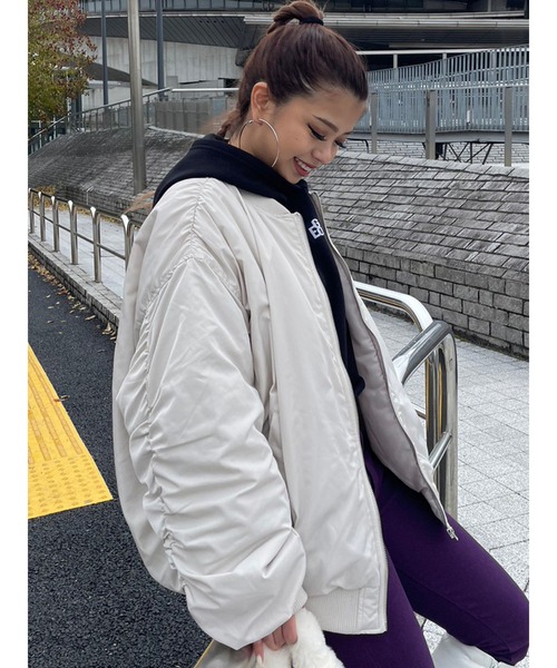 「EGOIST」 ジップアップブルゾン FREE アイボリー レディース_画像6