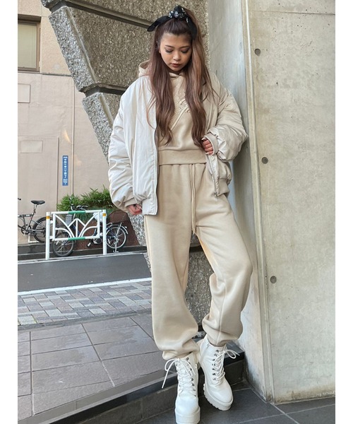 「EGOIST」 ジップアップブルゾン FREE アイボリー レディース_画像9