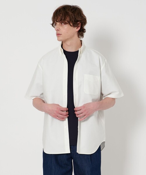 UNITED ARROWS シャツ 「ZOZO限定」ワイドフォルム ボタンダウン