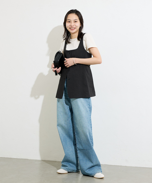JOURNAL STANDARD ベスト ジレ ウォッシャブルコットンリネンVIS