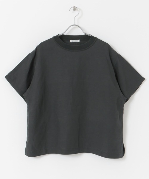 今期 FORK＆SPOON プルオーバーブラウス 麻混Tシャツ 完売色 セール】FORK&SPOON プルオーバーブラウス（Tシャツ/カットソー