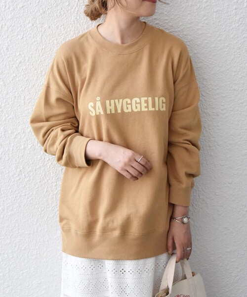 「SHIPS any」 スウェットカットソー ONE SIZE ベージュ レディース SHIPS any 「SHIPS any」 スウェットカットソー ONE SIZE