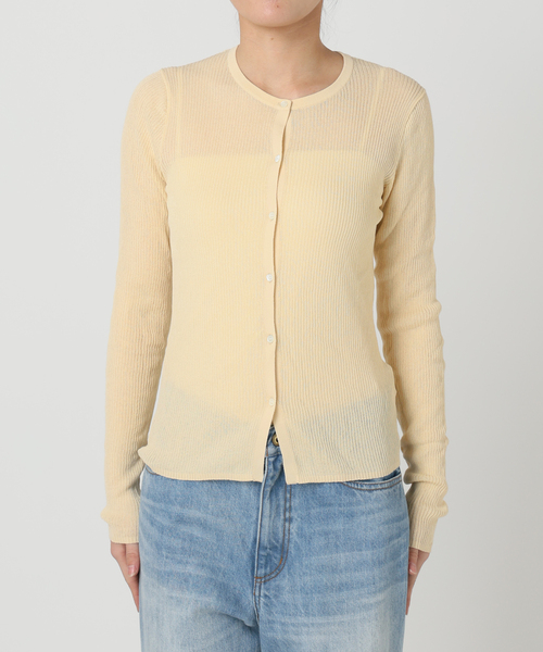 plage カーディガン whisper rib sheer レディース : ZOZOTOWN