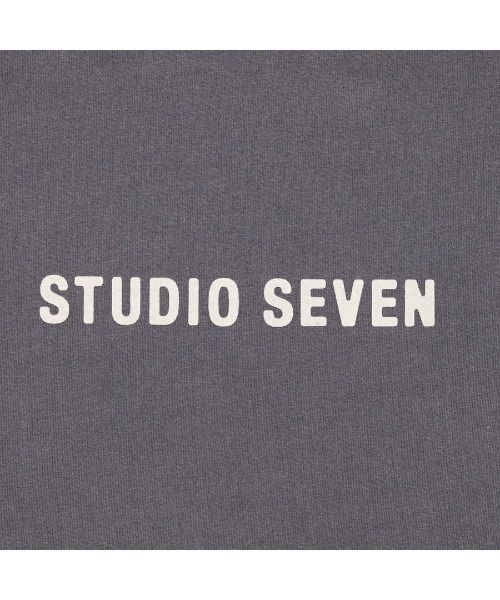 STUDIO SEVEN tシャツ Garment Dye Logo Print Tee「STUDIOSEVEN