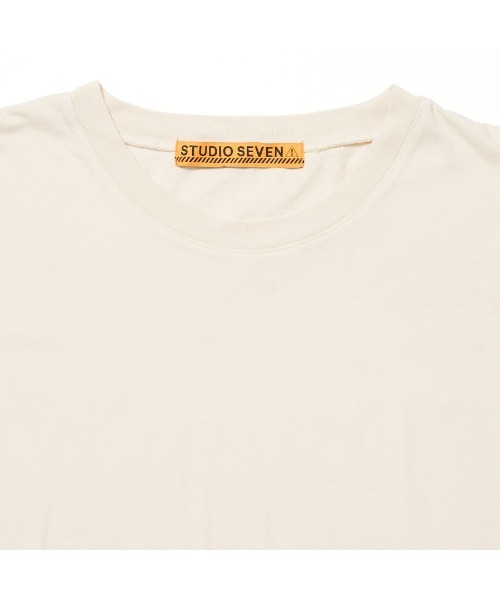 STUDIO SEVEN tシャツ Garment Dye Logo Print Tee「STUDIOSEVEN