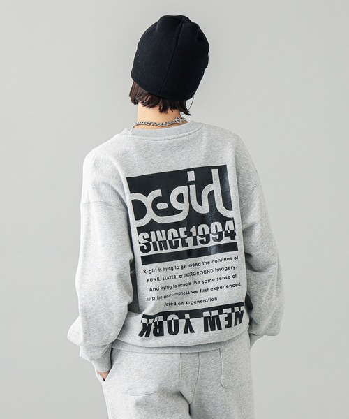 Xgirl スウェット グレー X-girl×ALBL スウェット （グレー） | アルビレディース