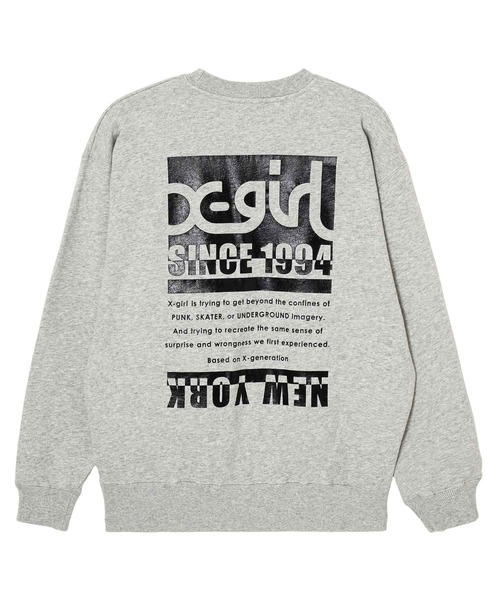 Xgirl スウェット グレー X-girl 「X-girl」 スウェットカットソー L グレー レディース