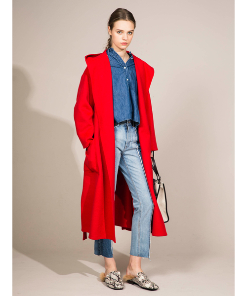 Mila Owen（ミラオーウェン） コート 1 レッド レディース : ZOZOTOWN