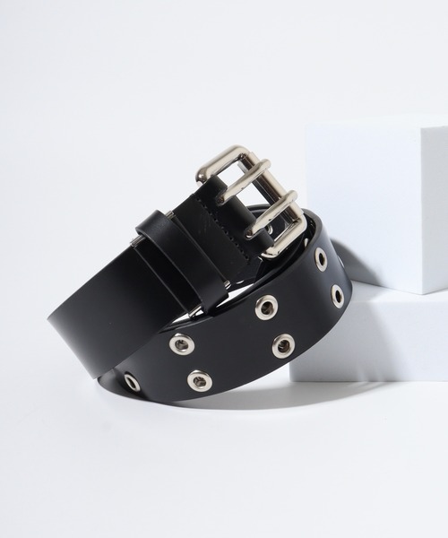 FUNALIVE ベルト recurrence ワイド幅ダブルピンアイレットベルト