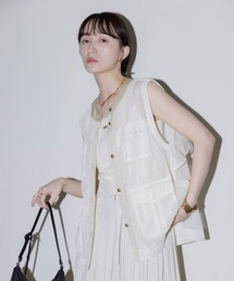 Eimee Law（エイミーロウ） ベスト ジレ バックフリル アウトポケット