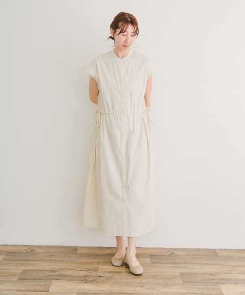 ITEMS URBANRESEARCH ワンピース ウエストギャザーストライプ