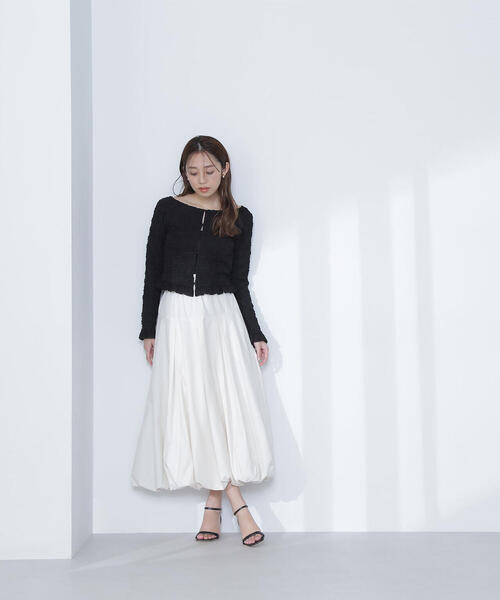 ブラウス シャツ 「THINK BEAUTY」「麻亜里さんコラボ」シュリンクカーディガン レディース NATURAL BEAUTY BASIC ブラウス シャツ 「THINK BEAUTY」「麻