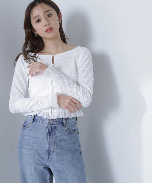 NATURAL BEAUTY BASIC ブラウス シャツ 「THINK BEAUTY」「麻