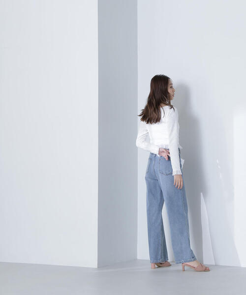 ブラウス シャツ 「THINK BEAUTY」「麻亜里さんコラボ」シュリンクカーディガン レディース NATURAL BEAUTY BASIC ブラウス シャツ 「THINK BEAUTY」「麻