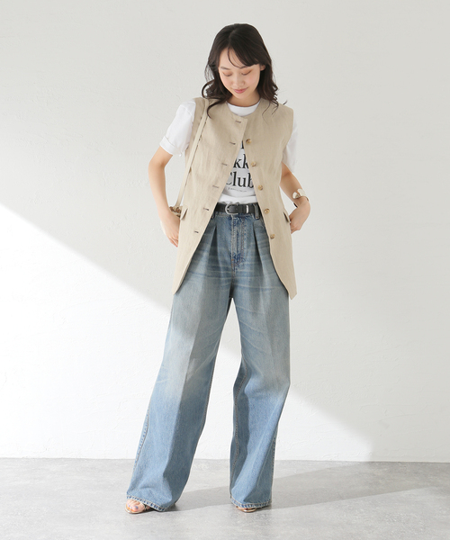 journal standard L'essage コート アウター リネンキャンバス