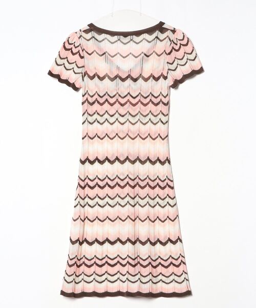 「QUEENS COURT」 ニットワンピース 2 ピンク レディース_画像2
