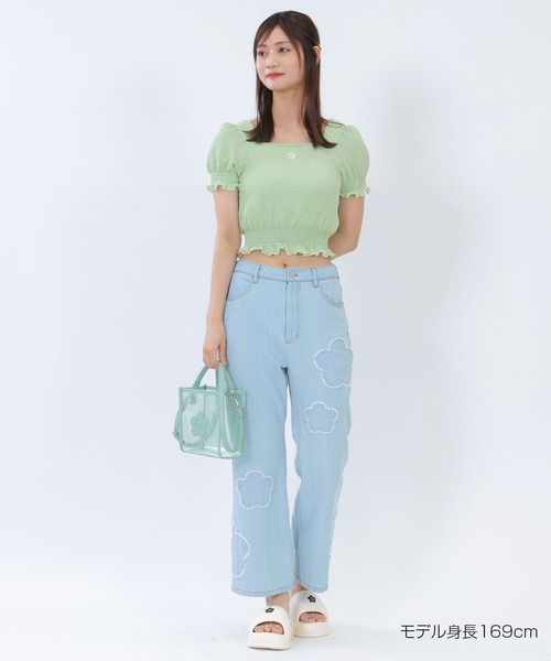 tシャツ マリークワント mary quant スクエアネック プルオーバー レディース MARY QUANT tシャツ マリークワント mary quant スクエアネック