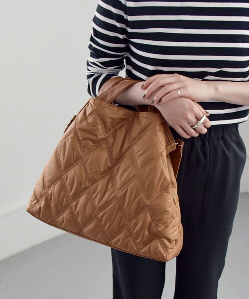 「quaranciel」 トートバッグ ONE SIZE キャメル レディース_画像9