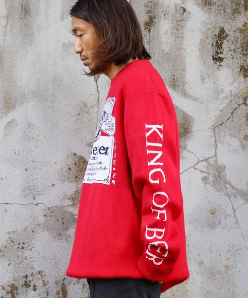 THRIFTY LOOK セーター ニット LOOK/スリフティルック BUDWEISER