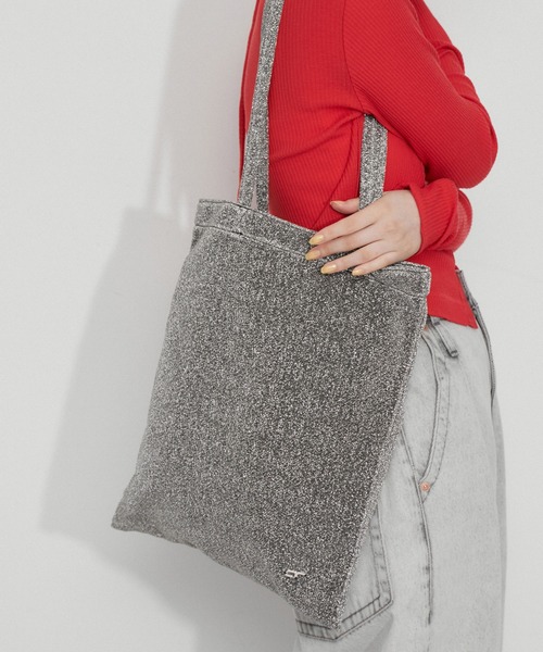 ADAM ET ROPE’ アダムエロペ　TOTE BAG トートバッグ ADAM ET ROPE' 「ADAM ROPE'」 トートバッグ FREE シルバー