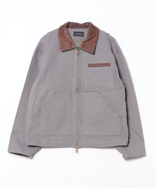 「ankoROCK」 ジップアップブルゾン ONESIZE グレー メンズ_画像5