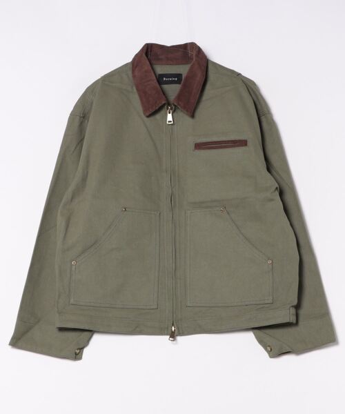 「ankoROCK」 ジップアップブルゾン ONESIZE グレー メンズ_画像6