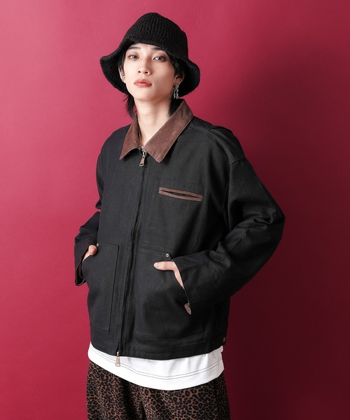 「ankoROCK」 ジップアップブルゾン ONESIZE グレー メンズ_画像8