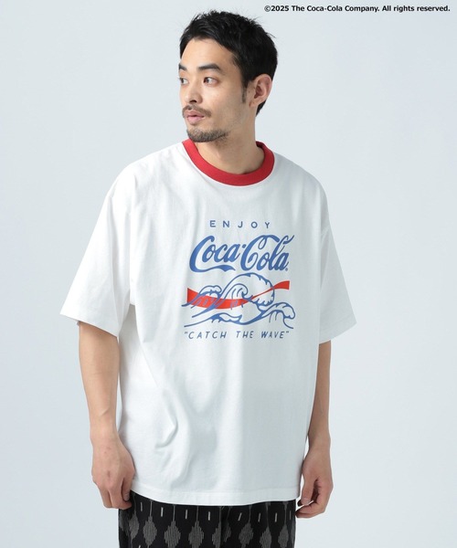 tシャツ 「Coca-Cola／BAYFLOW」USAコットンリンガー半袖Tシャツ メンズ レディース | Coca Cola | 07