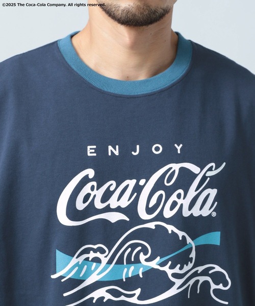 tシャツ 「Coca-Cola／BAYFLOW」USAコットンリンガー半袖Tシャツ メンズ レディース | Coca Cola | 14