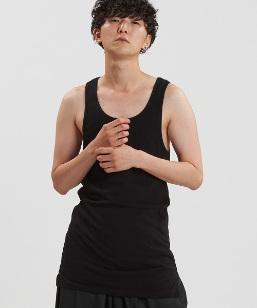   Jeans 黒 タンクトップ S/M セット Slim fit tank top / スリムフィットタンクトップ（タンクトップ