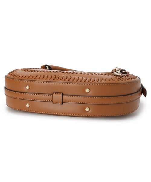 新品同様 GUESS 2way ショルダーバッグ レザー ブラウン チャーム付き Guess Factory Reinee Mini Double-Zip Crossbody | ShopSimon