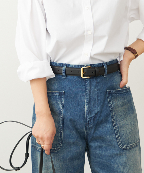 【未使用美品】MAISON BOINET フランス製レディースベルト MAISON BOINET ベルト 「Maison Boinet/メゾンボワネ」レザー