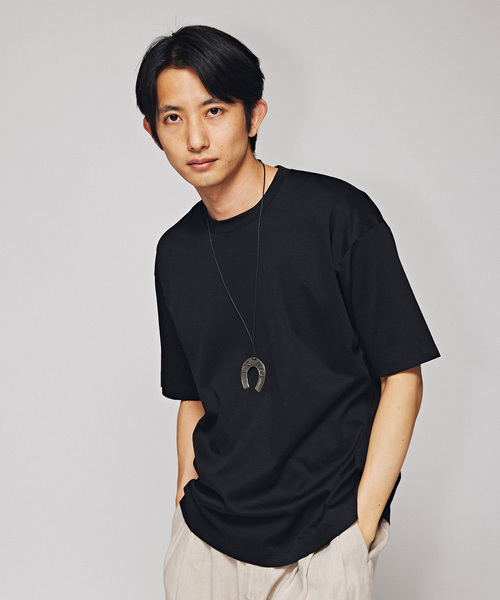 「EDIFICE」 半袖Tシャツ LARGE ブラック メンズ