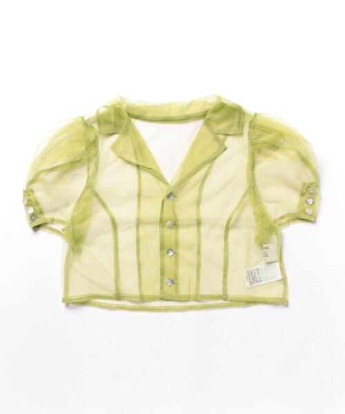 「jouetie」 半袖ブラウス MEDIUM グリーン レディース