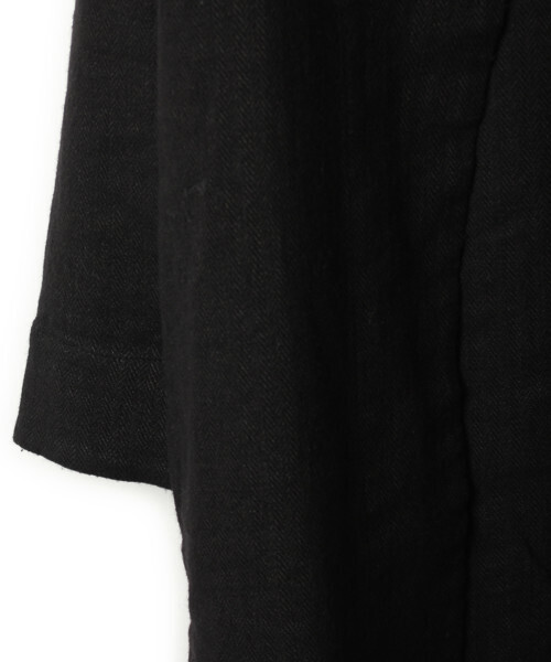 「fog linen work」 チェスターコート - ブラック レディース_画像8