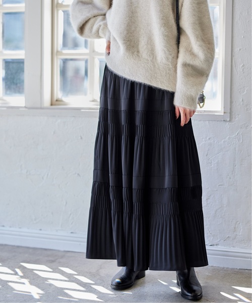 超美品　ジャーナルスタンダード　黒 ブラック　プリーツスカート サイズ38 JOURNAL STANDARD 「JOURNAL STANDARD」 プリーツスカート 38