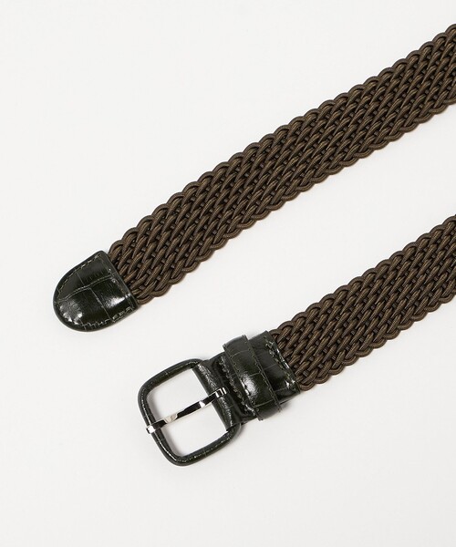 UNITED ARROWS ベルト 「別注」「L'AIGLON」クロコ エラ
